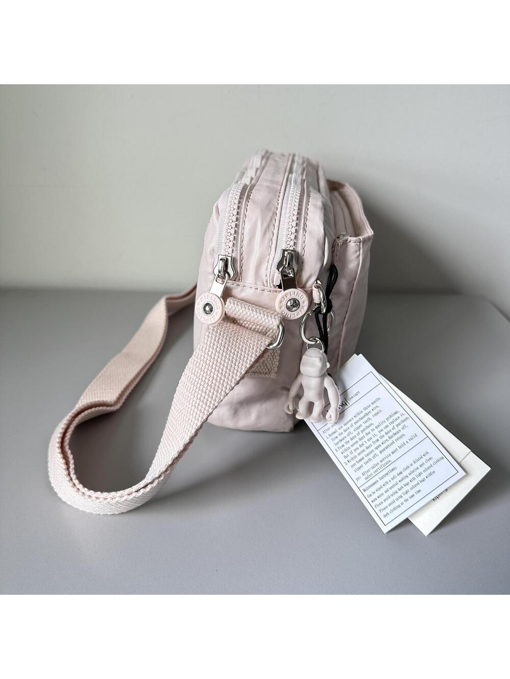 Kipling Abanu Medium Crossbody Bag Pearl Pink NWT - Picture 5 of 7